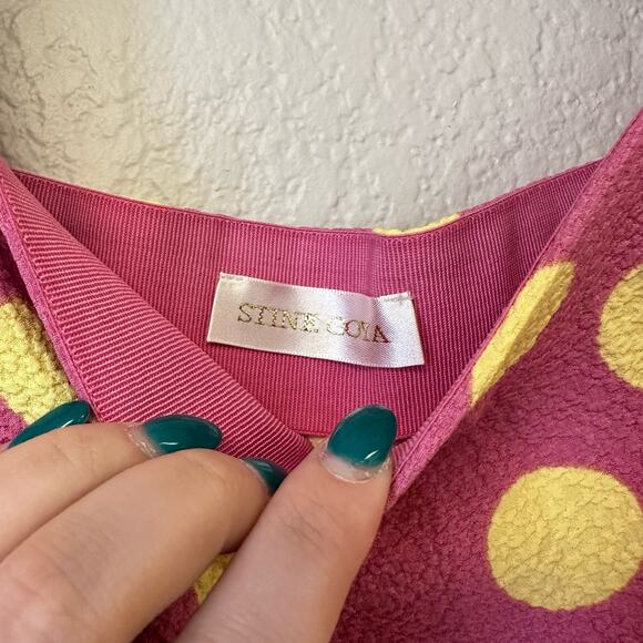 Stine Goya Women's Pink Will Polka Dot Mini Dress Size XS - Picture 7 of 7